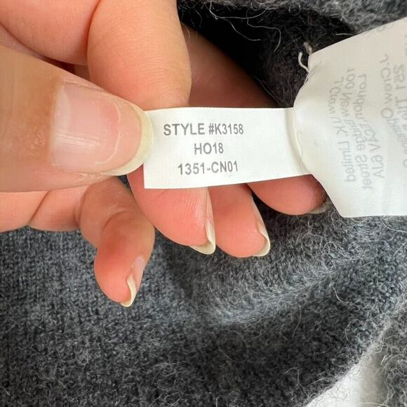 J. Crew Collection Jacket XS Gray Double Breasted Sweater Wool Alpaca Blend - Picture 8 of 9